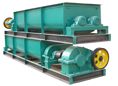 壓球機(jī)配套之雙軸攪拌機(jī)工作原理及結(jié)構(gòu)特點(diǎn)